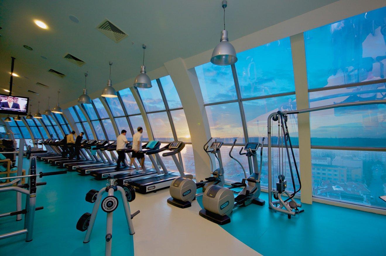 Eser Premium Hotel & Spa Бююкчекмедже Удобства фото The gym at the 88th floor